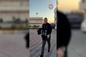عزیمت بازیکنان تراکتور به استادیوم سهند برای برگزاری بازی با الدحیل