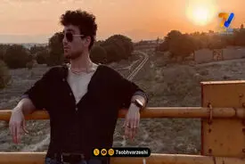 نگاهی به عضلات خشن رضا علیپور قهرمان سنگ نوردی