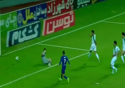 گل اول استقلال خوزستان به ذوب آهن (حجت احمدی)