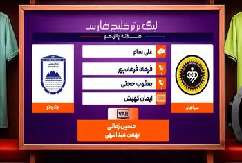 کارشناسی داوری دیدار سپاهان – چادرملو