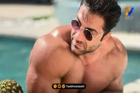 سلفی وحید بادپی یوز ایرانی با آرنولد شوارتزینگر در آمریکا