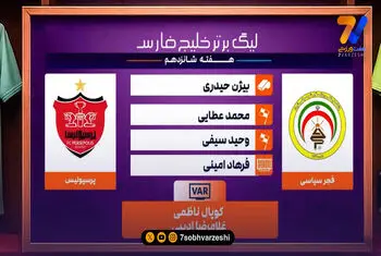 کارشناسی داوری دیدار فجر سپاسی  – پرسپولیس
