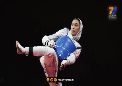 عکس یادگاری مبینا نعمت زاده در کنار مهروز ساعی