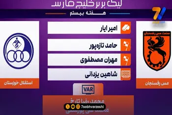کارشناسی داوری مس رفسنجان – استقلال خوزستان