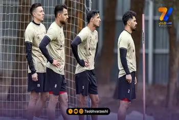 گزارش تصویری تمرین امروز پرسپولیس با یک سوپرایز ویژه!