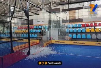 آسیب به زمین‌های پدل باشگاه انقلاب در پی حملات آمریکا و اسرائیل