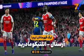 خلاصه بازی آرسنال 1 – اتلتیکومادرید 0
