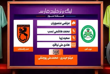 کارشناسی داوری دیدار ذوب آهن – مس رفسنجان