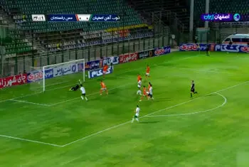 گل اول ذوب آهن به مس رفسنجان توسط امید لطیفی