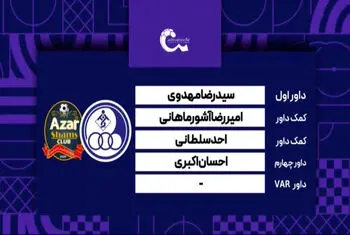 کارشناسی داوری دیدار استقلال خوزستان – شمس آذر قزوین