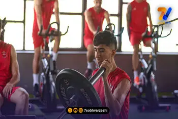 تمرینات پیش فصل پرسپولیس؛ شاگردان هاشمیان در سالن وزنه