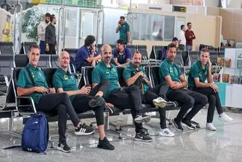 کاروان سپاهان در راه دوحه+عکس
