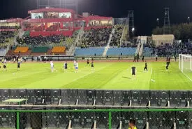 گرم کردن استقلالی ها و بازیکنان الوحدات قبل از بازی