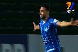 گل اول استقلال به الوحدات توسط مونیر الحدادی