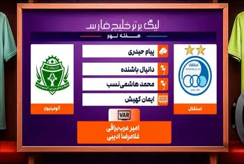 کارشناسی داوری دیدار استقلال – آلومینیوم اراک