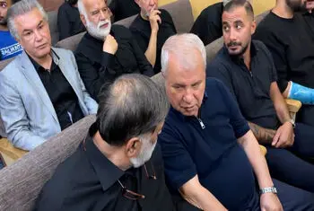 حضور فوتبالی ها در مراسم ترحیم اکبر عبدی